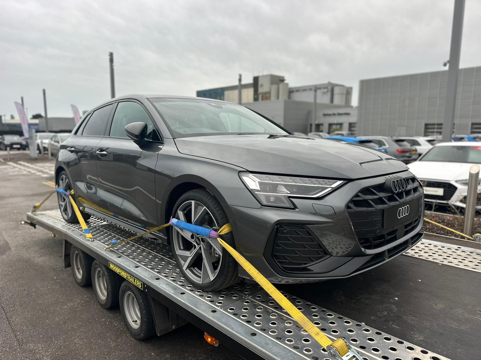 Audi on woodford auto cruiser trailer Vehicle Transport